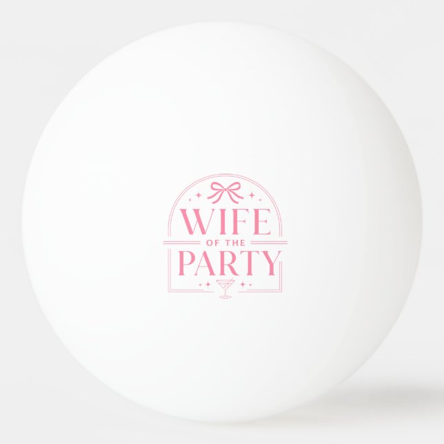 Bolinha De Ping Pong Bolsa tote da esposa da festa (Frente)