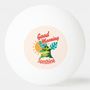 Bolinha De Ping Pong Bom Dia Sol Chameleão Divertido