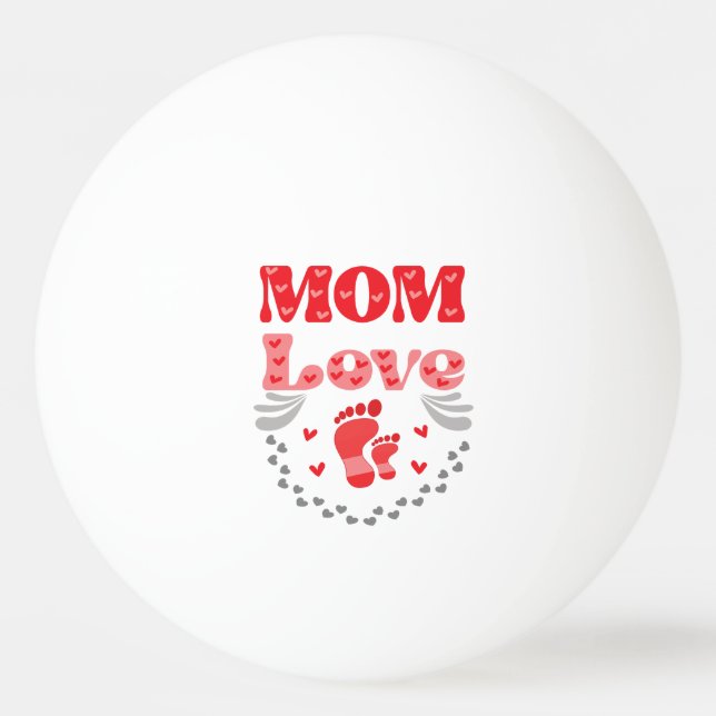 Bolinha De Ping Pong Bonita Mãe Amor (Frente)