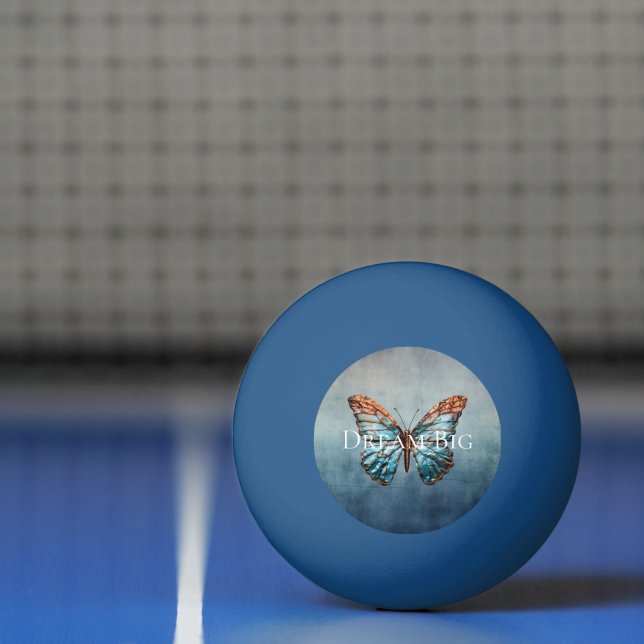 Bolinha De Ping Pong Borboleta de Textura Cinza Azul (Líquido)