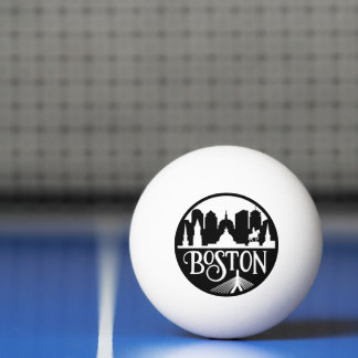 Bolinha De Ping Pong Boston Skyline