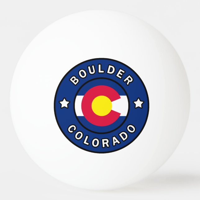 Bolinha De Ping Pong Boulder Colorado (Frente)