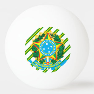 Bolinha De Ping Pong Braços do casaco de Brasil