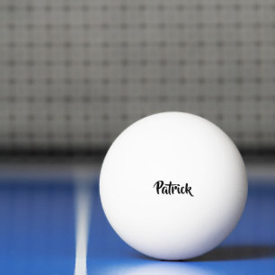 Bolinha De Ping Pong Branco de nome personalizado