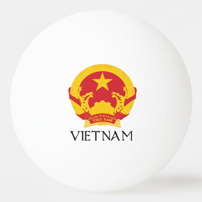 Bolinha De Ping Pong Brasão de Vietnam (Frente)