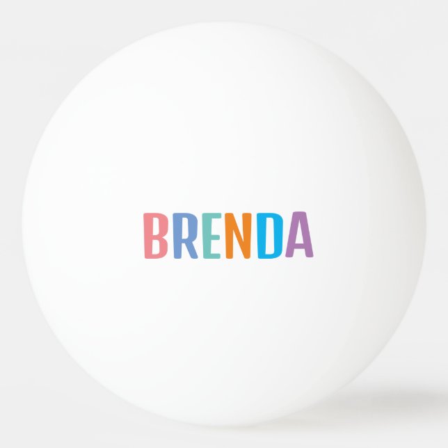 Bolinha De Ping Pong Brenda (Frente)