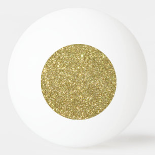 Bolinha De Ping Pong Brilhantes de brilho Dourado