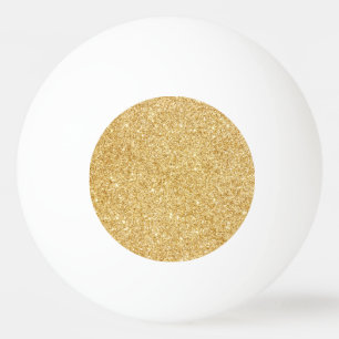 Bolinha De Ping Pong Brilho Dourado do falso elegante