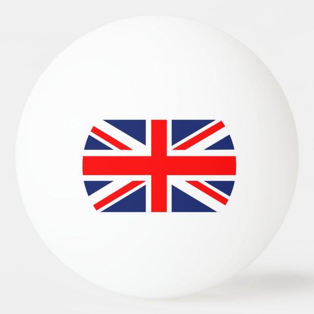 Bolinha De Ping Pong British Union Jack Flag (Verso)