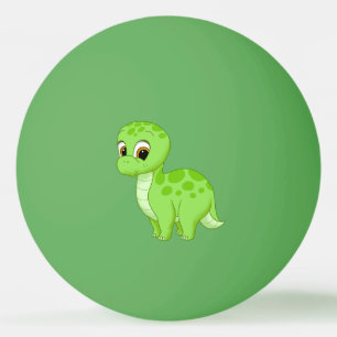 Bolinha De Ping Pong Brontossauro Verde Bonito Dinossauro