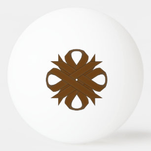Bolinha De Ping Pong Brown Clover Ribbon por Kenneth Yoncich