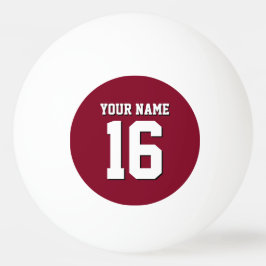Bolinha De Ping Pong Burgundy Sporty Team Jersey