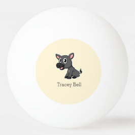 Bolinha De Ping Pong Burrinho cinza fofo creme