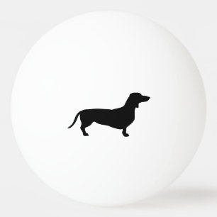 Bolinha De Ping Pong Cabelo Curto Dachshund - Silhouette 1