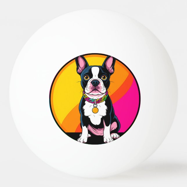 Bolinha De Ping Pong Cachorro de Desenho Adorável (Frente)