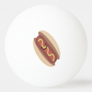 Bolinha De Ping Pong Cachorro Quente de Kawaii Cugado