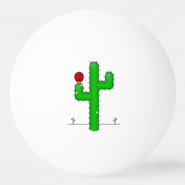 Bolinha De Ping Pong Cactus Torna Perfeito - (Frente)