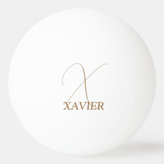 Bolinha De Ping Pong Camel Brown Monogramed Ping Pong Ball (Frente)