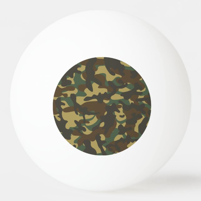 Bolinha De Ping Pong Camuflagem florestal (Frente)