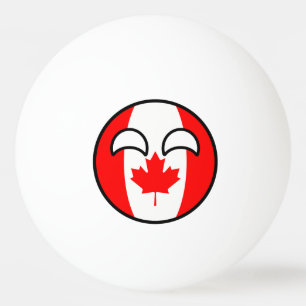 Bolinha De Ping Pong Canadá Geeky de tensão engraçado Countryball