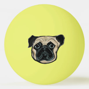 BOLINHA DE PING PONG CÃO PUG