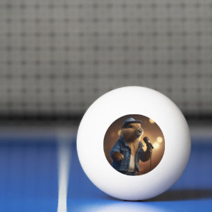 Bolinha De Ping Pong "Capybara Cowboy: Serenading the Wild West"