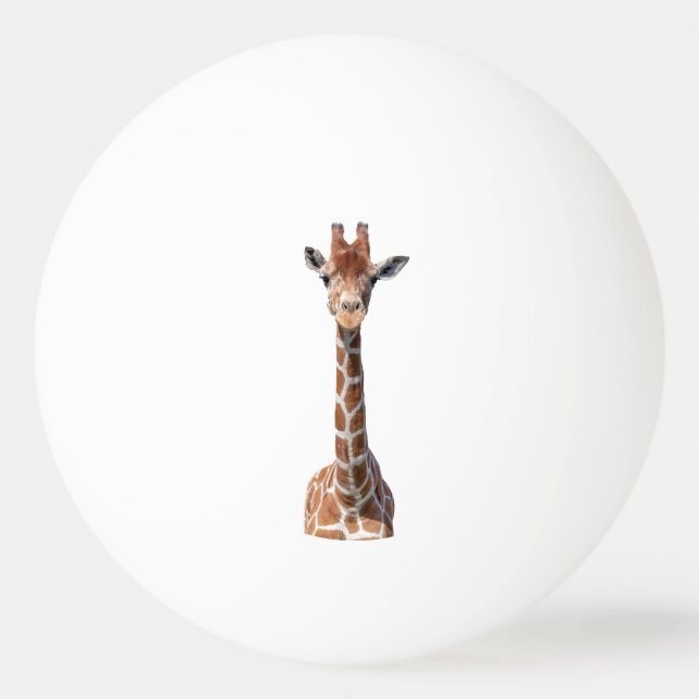 Bolinha De Ping Pong Cara de girafa bonita (Frente)