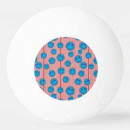 Bolinha De Ping Pong Cara Sorridente Patriota Retro