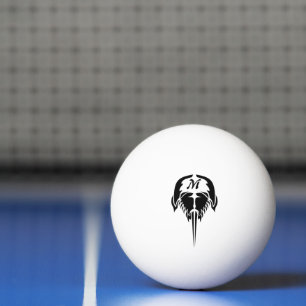 Bolinha De Ping Pong Caranguejo ferradura no estilo da tatuagem tribal