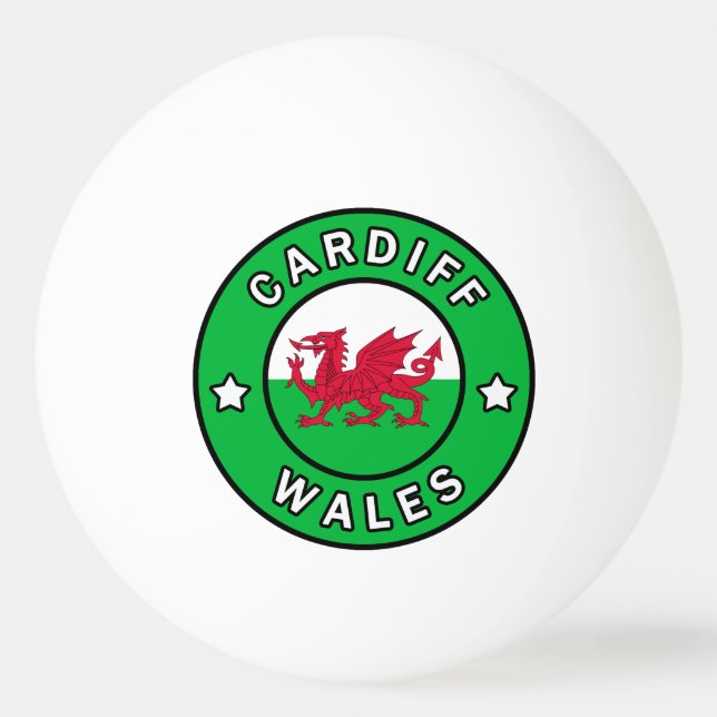 Bolinha De Ping Pong Cardiff Wales (Frente)