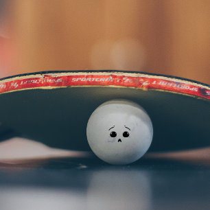 Bolinha De Ping Pong Carinha Assustada Ping Pong Ball