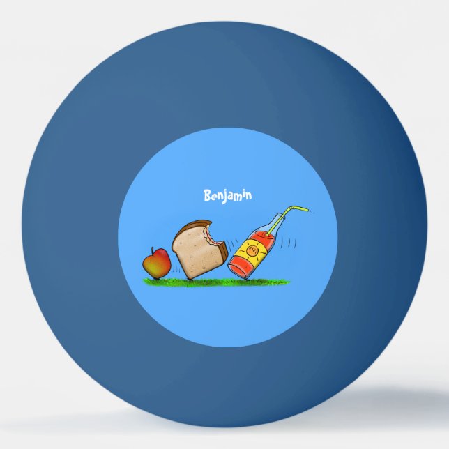 Bolinha De Ping Pong Cartografia de formigas engraçadas (Frente)