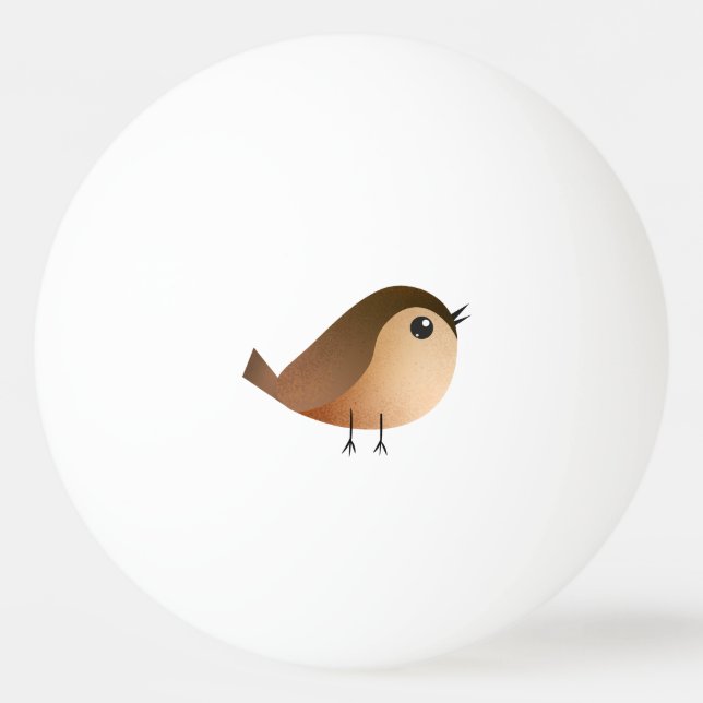 Bolinha De Ping Pong Cartografia de Pássaro Sparrow (Frente)