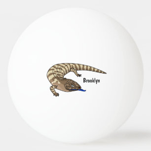 Bolinha De Ping Pong Cartografia de répteis de lagarto azul
