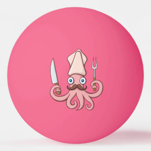 Bolinha De Ping Pong Cartoon Chef Lula