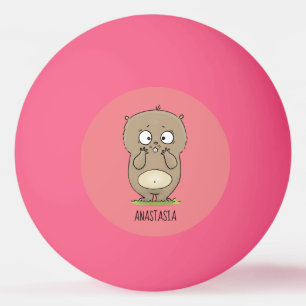 Bolinha De Ping Pong Cartoon de hamster adorável