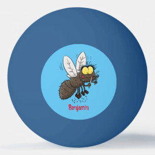 Bolinha De Ping Pong Cartoon de insetos com mosca espinhenta