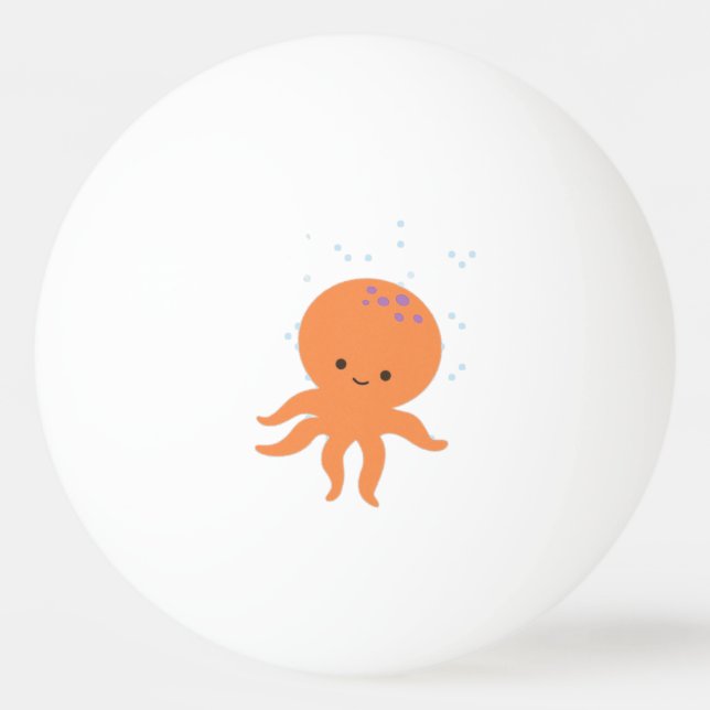 Bolinha De Ping Pong Cartoon de polvo fofo (Frente)