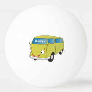 Bolinha De Ping Pong Cartoon do verde limão clássico