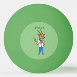 Bolinha De Ping Pong Cartoon médico de antílope Gemsbok