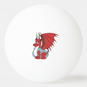 Bolinha De Ping Pong Cartoon Red Dragon