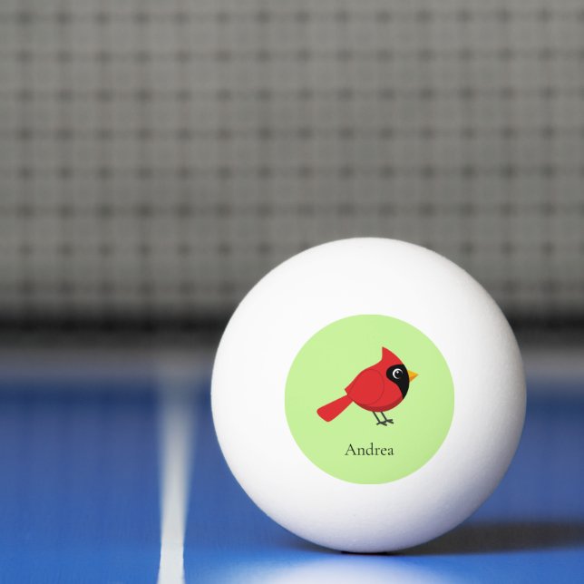 Bolinha De Ping Pong Cartoon Vermelho Bonito com Flores (Líquido)