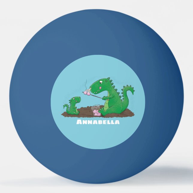 Bolinha De Ping Pong Cartoons de marshmallow de dragões-cúpulas (Frente)