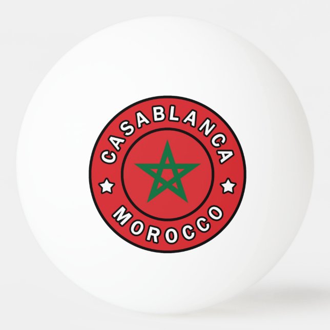 Bolinha De Ping Pong Casablanca Marrocos (Frente)
