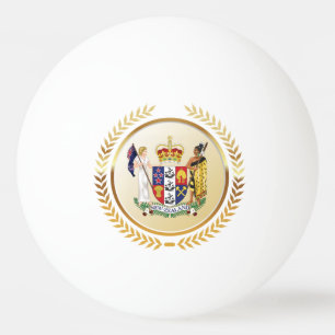 Bolinha De Ping Pong Casaco de Armas da Nova Zelândia