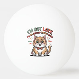 Bolinha De Ping Pong Cat in Energy Saving Mode