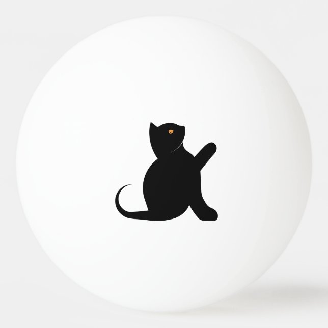 Bolinha De Ping Pong Cat Say Hello (Frente)
