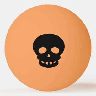 Bolinha De Ping Pong Caveira Escura