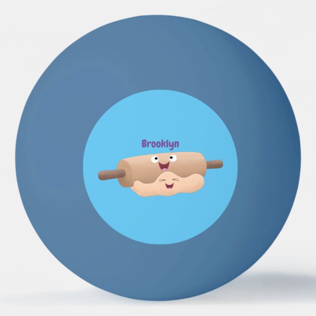 Bolinha De Ping Pong Cavilha rolante e cartoon para pastelaria (Frente)