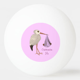 Bolinha De Ping Pong Cegonha clássica (rosa) 2